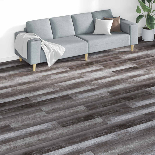 Flooring Planks Brown 5.26 m² 18 pcs PVC