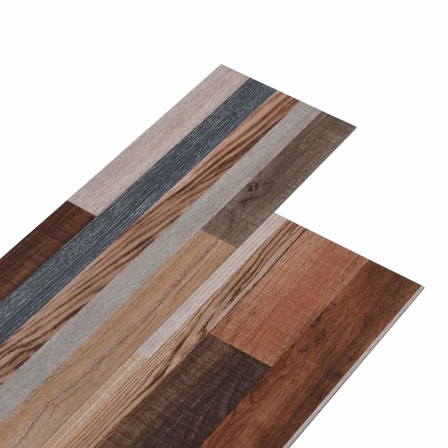 Flooring Planks 18 pcs Multicolour 5.26 m² PVC
