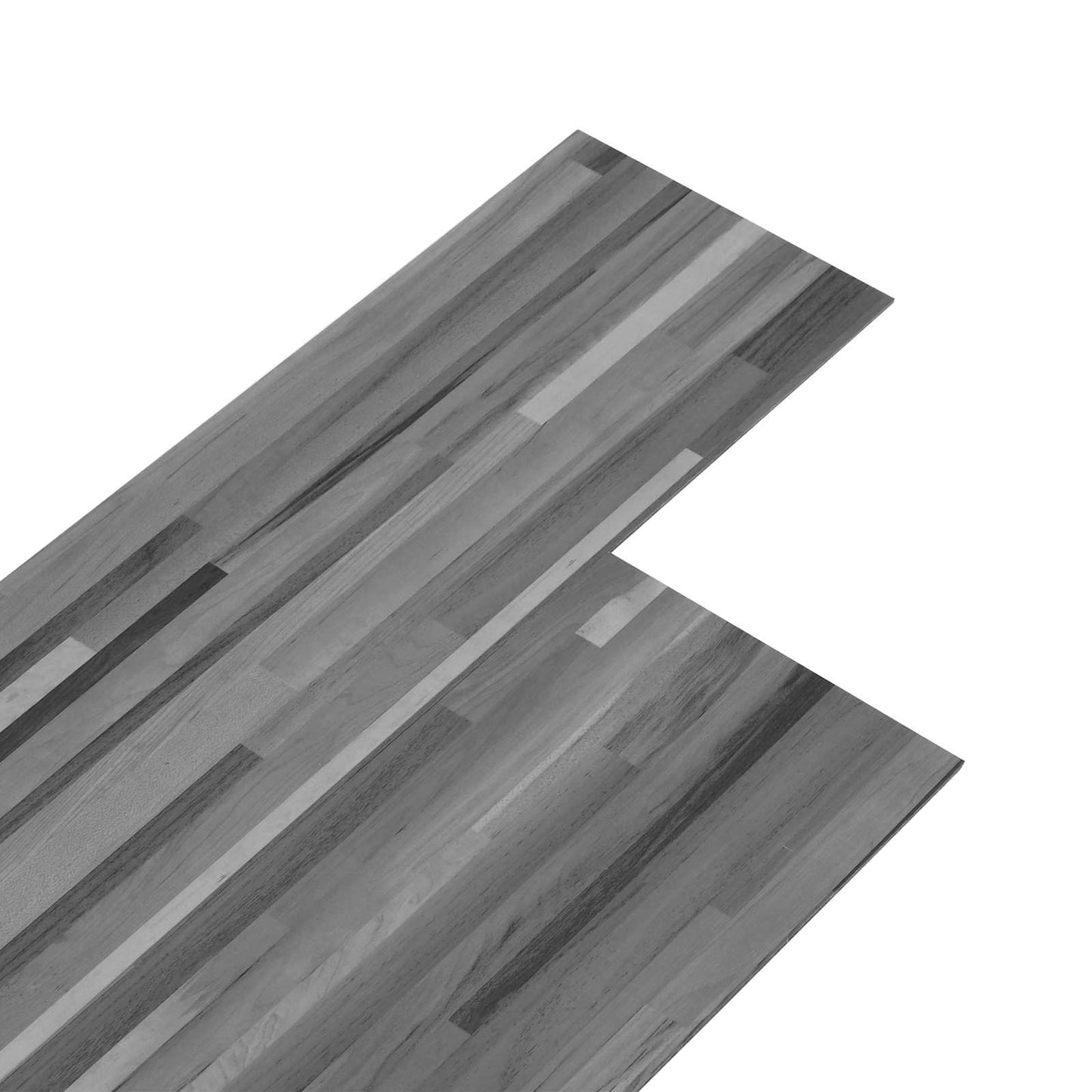 Self-adhesive Flooring Plank 32 pcs Striped Grey 4.46 m² PVC