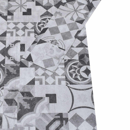 Self-adhesive Flooring Plank Grey Pattern 4.46 m² 32 pcs PVC