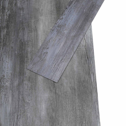 Self-adhesive Flooring Plank 32 pcs Shiny Grey 4.46 m² PVC