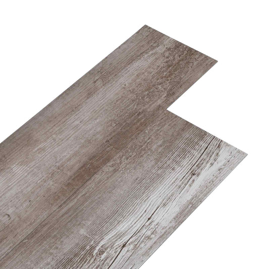 Flooring Planks Matte wood brown 5.02 m² 36 pcs PVC