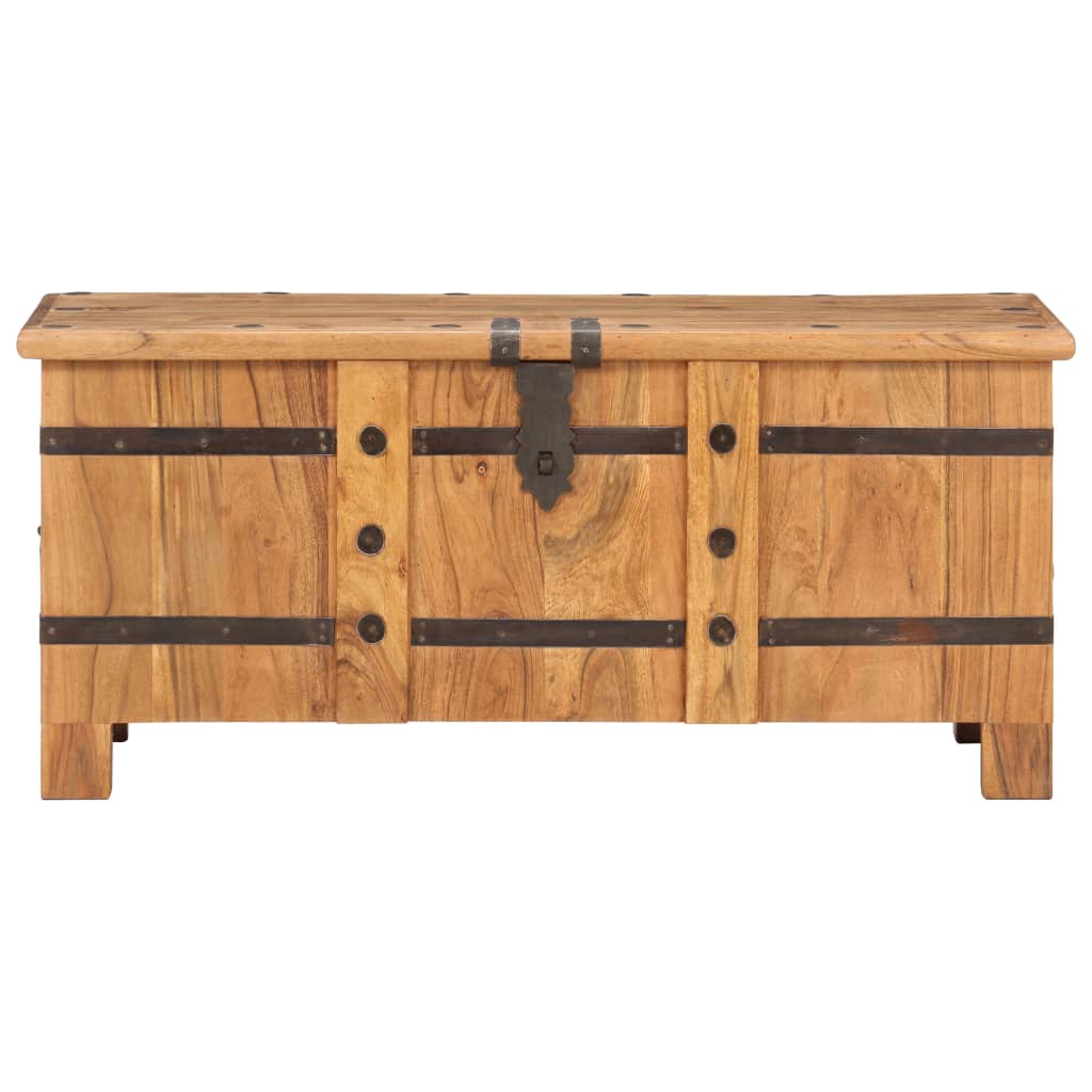 Chest 90x40x40 cm Solid Acacia Wood