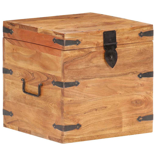 Chest 40x40x40 cm Solid Acacia Wood