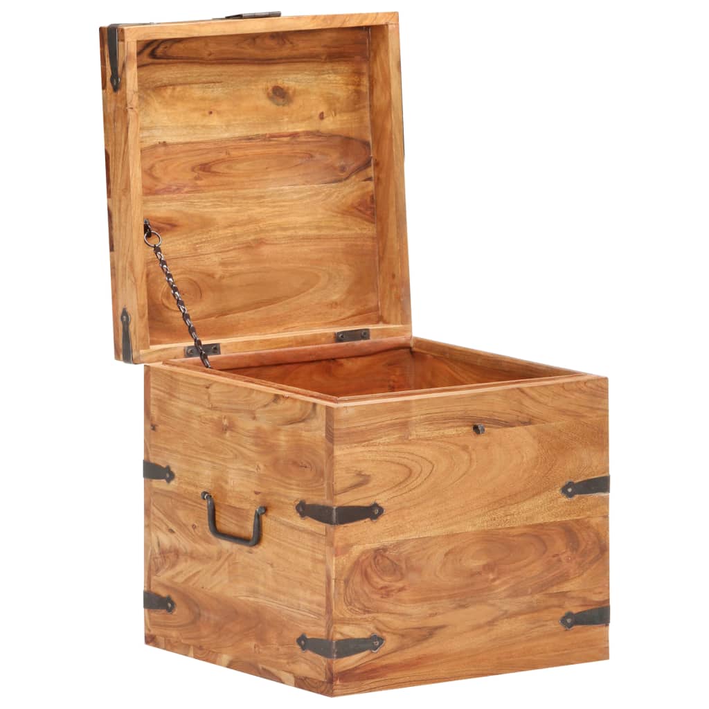 Chest | Natural wood | Solid Acacia wood | Small | Chest | Square