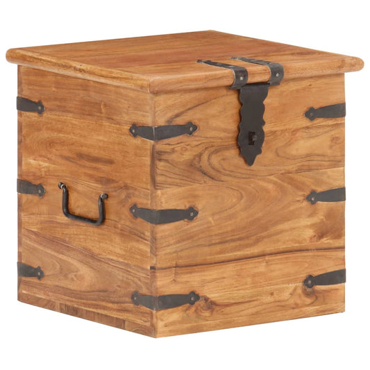 Chest | Natural acacia | Solid acacia wood with iron accents | Medium