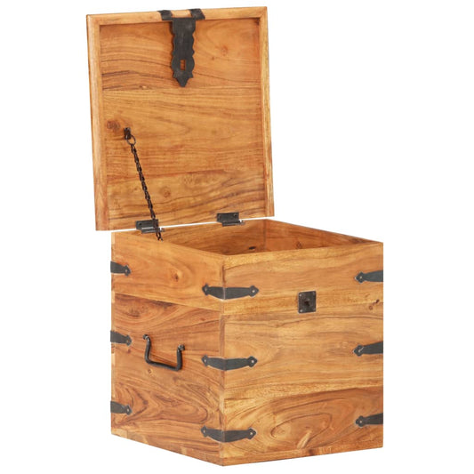 Chest | Natural acacia | Solid acacia wood with iron accents | Medium