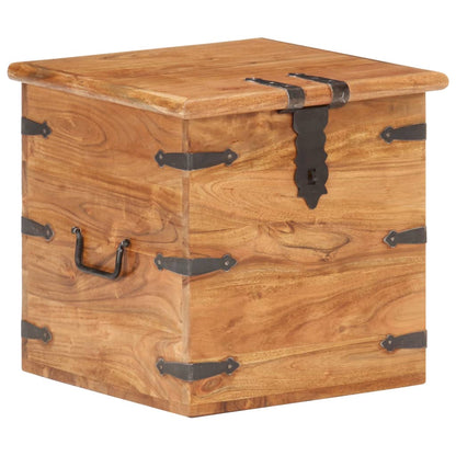 Chest 40x40x40 cm Solid Acacia Wood