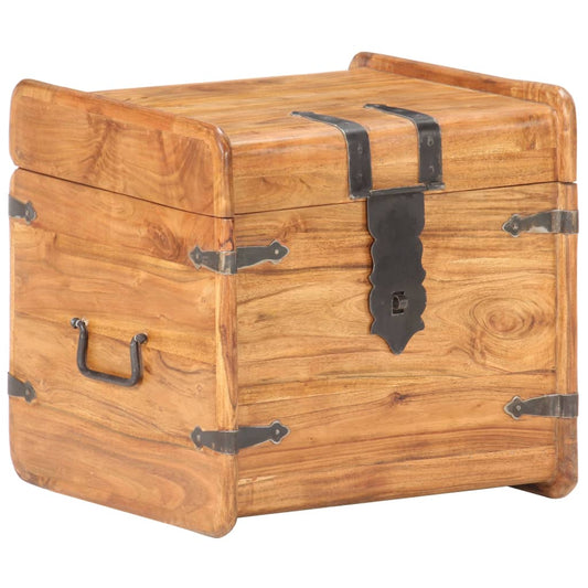 Chest | Natural Acacia | Solid Acacia Wood | 40cm | Chest | Square