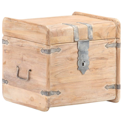 Chest 15.7"x15.7"x15.7" Solid Acacia Wood