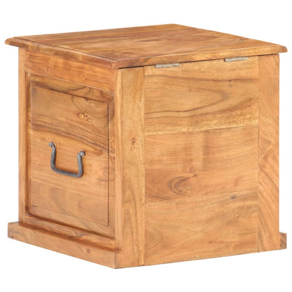 Chest | Natural wood | Solid acacia wood | Small | Storage Chest | Square