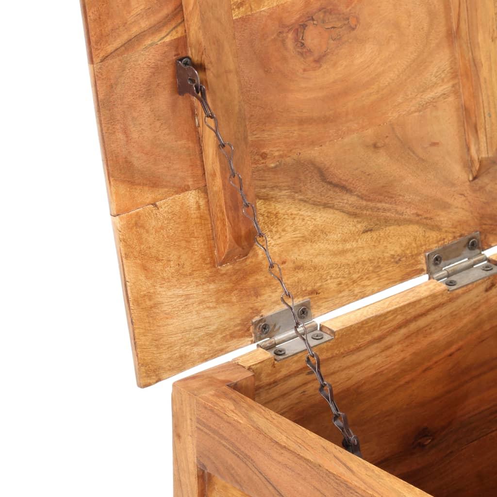 Chest | Natural wood | Solid acacia wood | Small | Storage Chest | Square