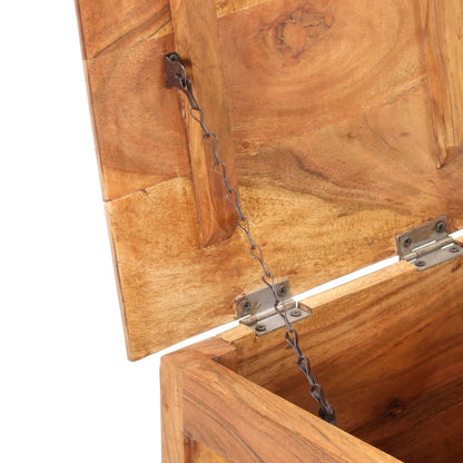 Chest | Natural wood | Solid acacia wood | Small | Storage Chest | Square