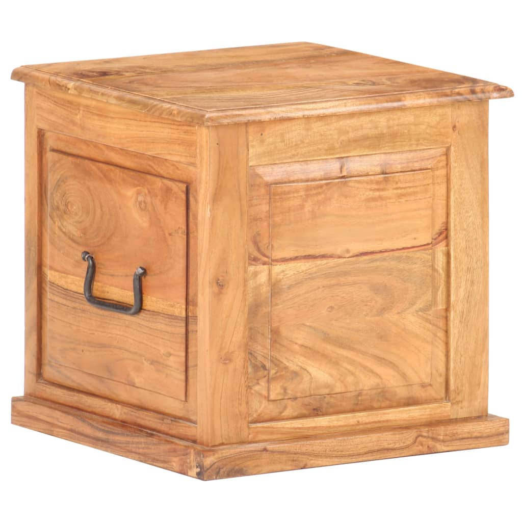 Chest | Natural wood | Solid acacia wood | Small | Storage Chest | Square