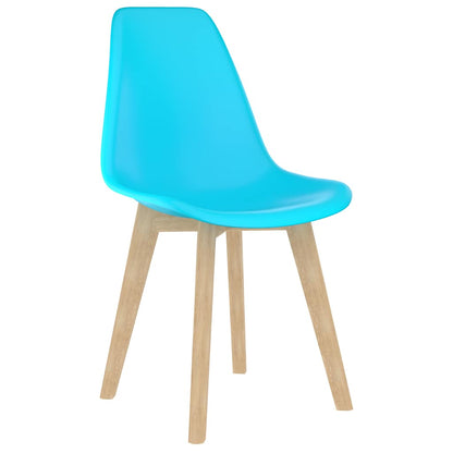 Dining Chairs 2 pcs Blue Plastic