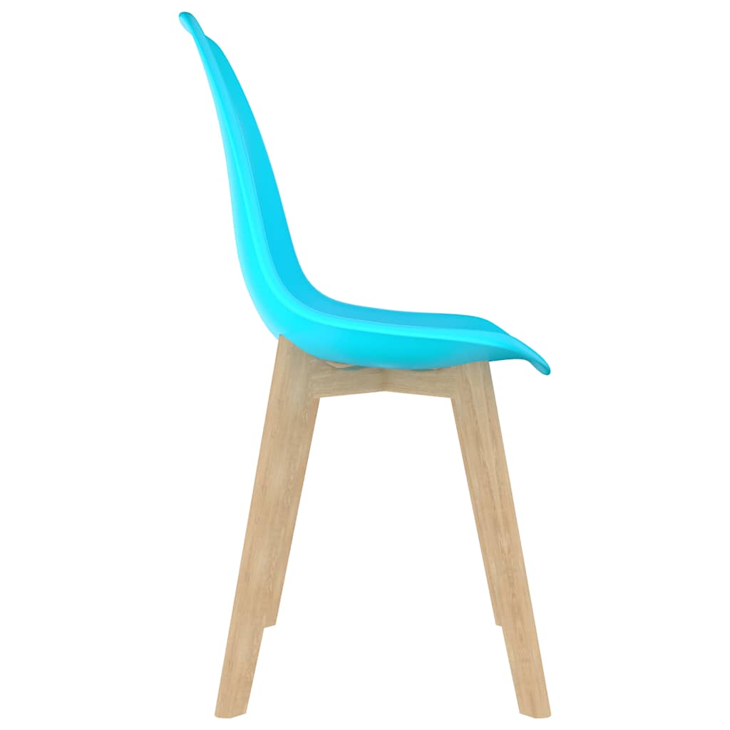 Dining Chairs 2 pcs Blue Plastic
