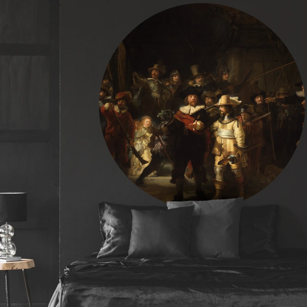 WallArt Wallpaper Circle The Night Watch 190 cm