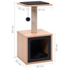 Cat Tree with Sisal Scratching Mat 62 cm