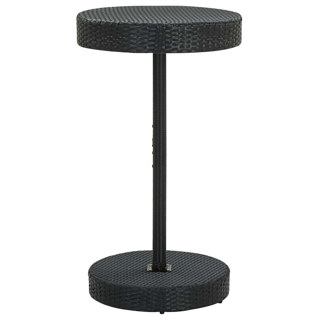 Garden Table | Black | PE rattan, Powder-coated steel | Counter Height