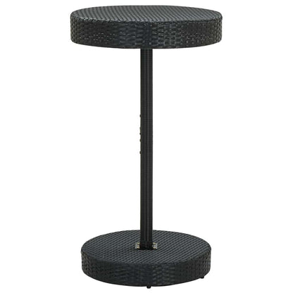 Garden Table | Black | PE rattan, Powder-coated steel | Counter Height