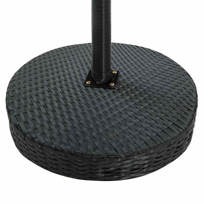 Garden Table | Black | PE rattan, Powder-coated steel | Counter Height