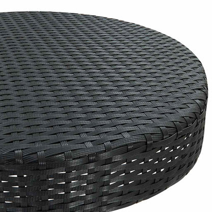 Garden Table | Black | PE rattan, Powder-coated steel | Counter Height