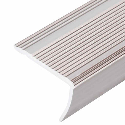 Stair Nosings in L-shape 15 pcs Aluminium 90 cm Champagne