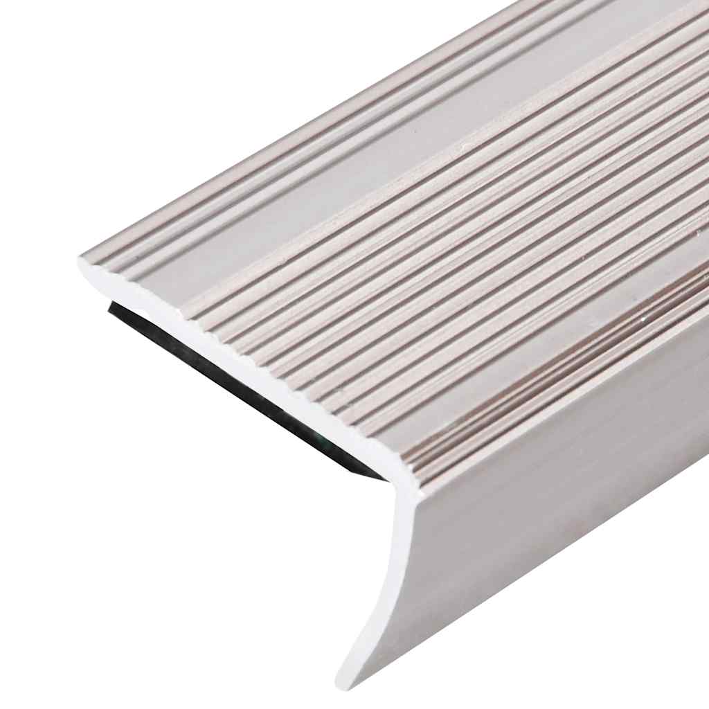 Stair Nosings in L-shape 15 pcs Aluminium 90 cm Champagne