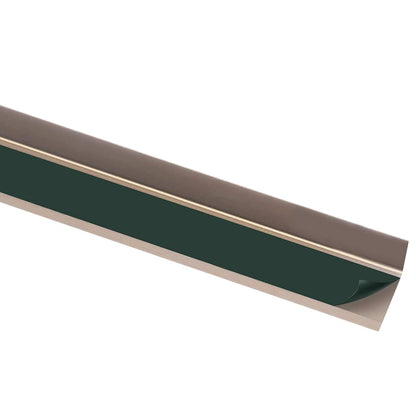 Stair Nosings in L-shape 5 pcs Aluminium 100 cm Brown