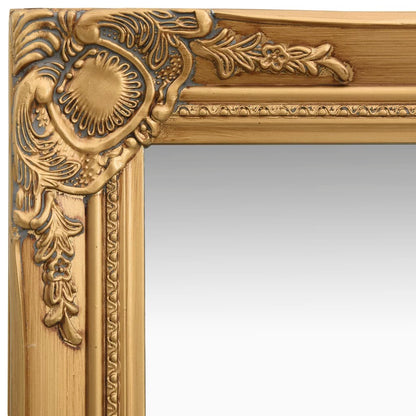 Wall Mirror Baroque Style 40x40 cm Gold