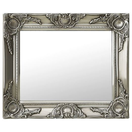 Wall Mirror | Silver | Wood, glass, engineered wood | 50 x 40 cm