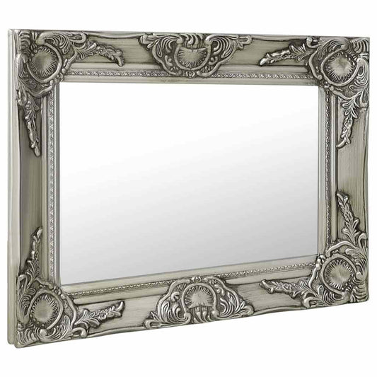 Wall Mirror | Silver | Wood, glass, engineered wood | 50 x 40 cm