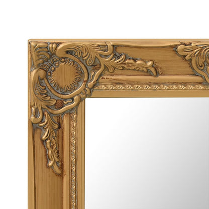 Wall Mirror Baroque Style 50x50 cm Gold