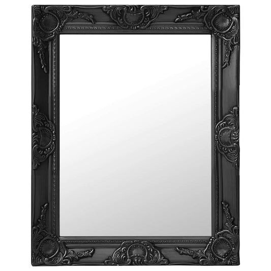 Wall Mirror | Black | Wood, glass, engineered wood | 50x60 cm | Mirror