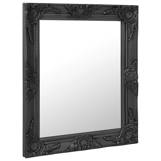 Wall Mirror | Black | Wood, glass, engineered wood | 50x60 cm | Mirror