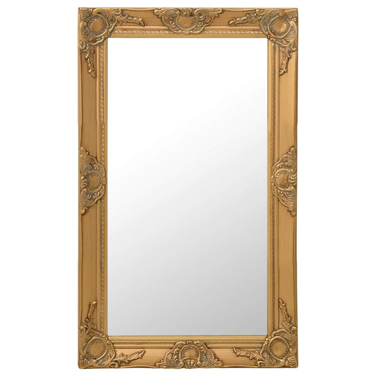 Wall Mirror | Gold | Wood, glass, engineered wood | 50 x 80 cm
