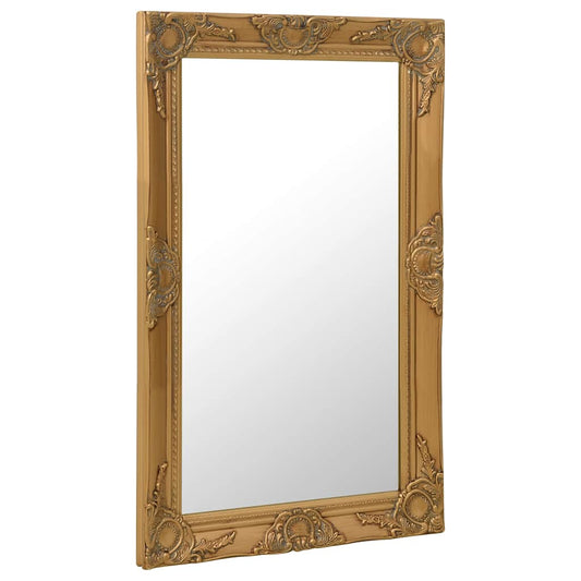 Wall Mirror | Gold | Wood, glass, engineered wood | 50 x 80 cm