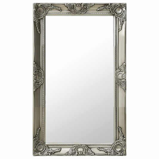 Wall Mirror | Silver | Wood, glass, engineered wood | Medium