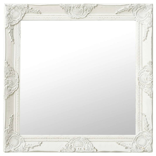 Wall Mirror | White | Wood, glass, engineered wood | 60 x 60 cm