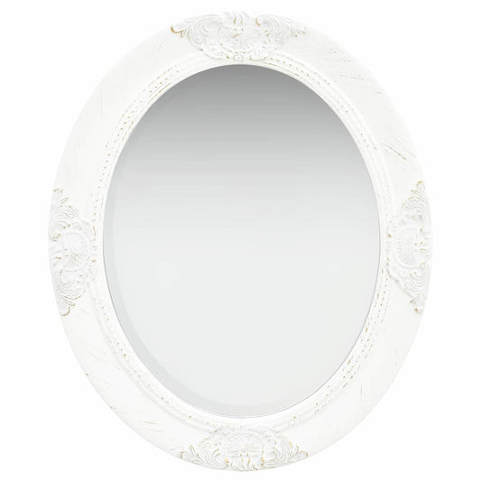Wall Mirror | White | Wood, glass, engineered wood | 50x60 cm