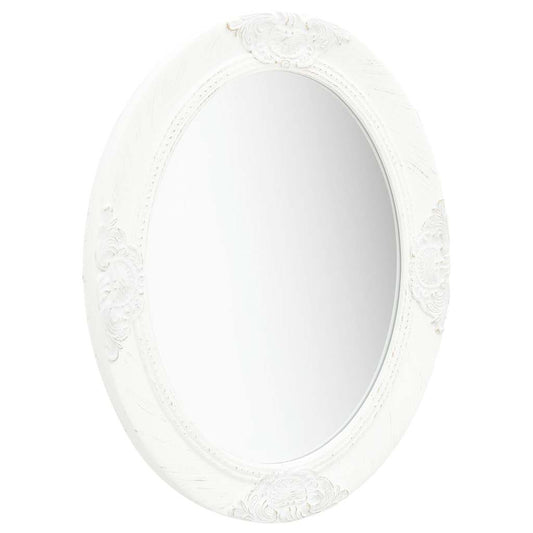 Wall Mirror | White | Wood, glass, engineered wood | 50x60 cm
