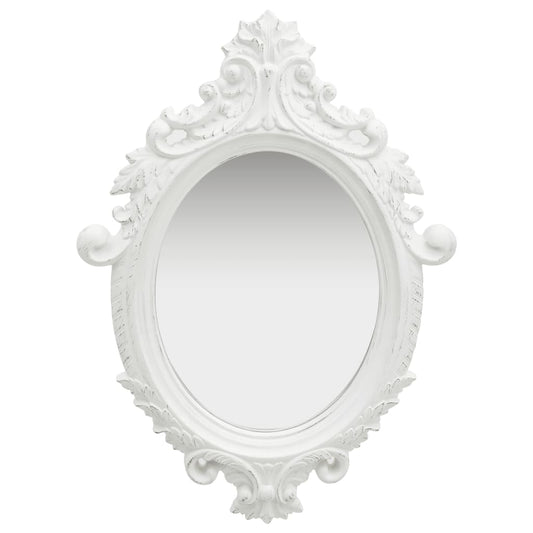 Wall Mirror | White | Polyurethane, glass, engineered wood | Medium