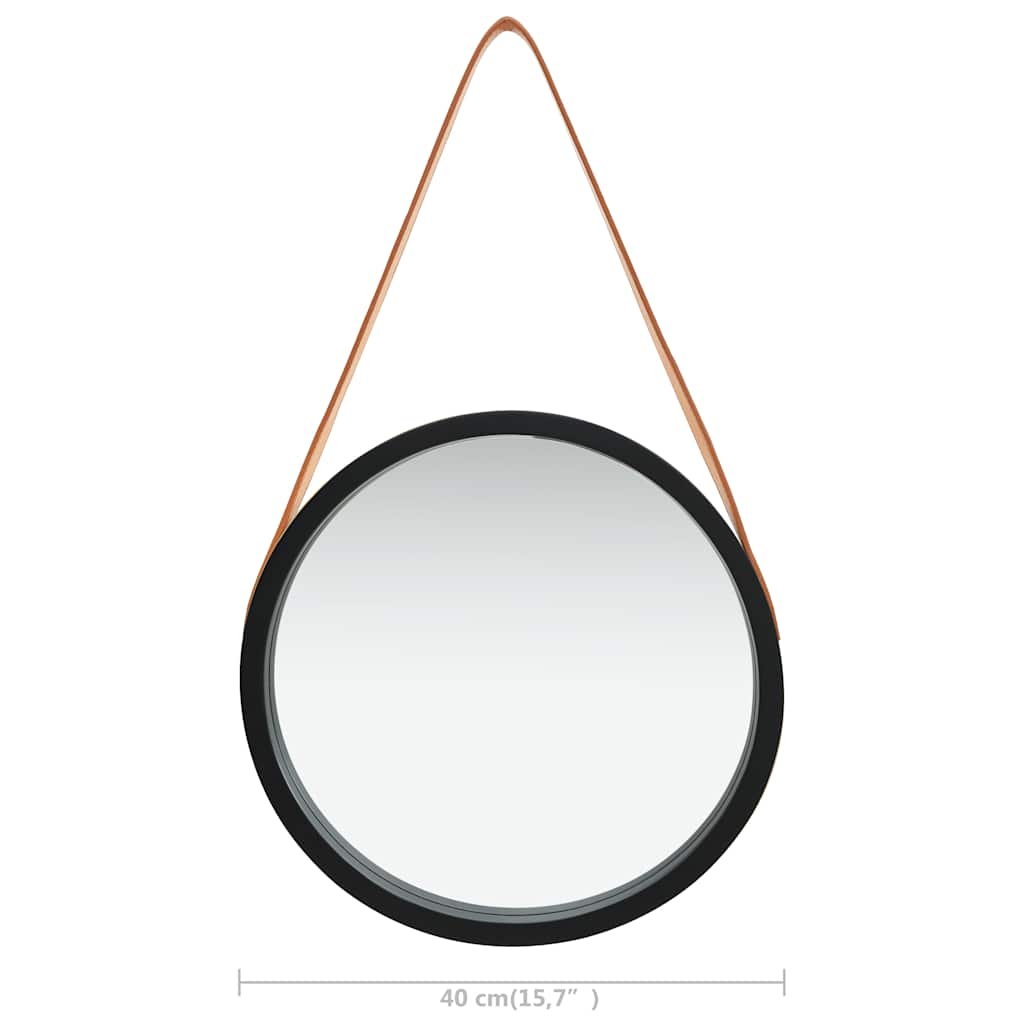 Wall Mirror | Black and Brown