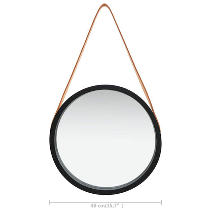 Wall Mirror | Black and Brown