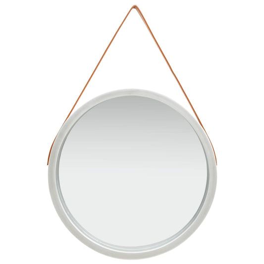 Wall Mirror | Silver and brown