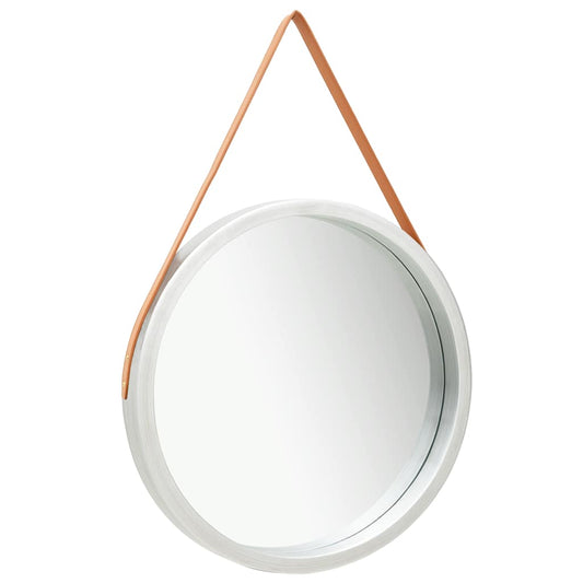 Wall Mirror | Silver and brown