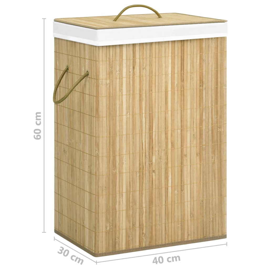 Bamboo Laundry Basket 72 L