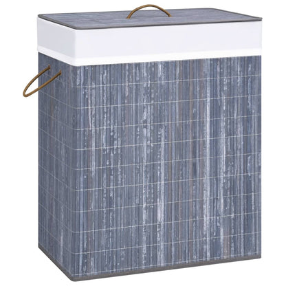 Bamboo Laundry Basket Grey 100 L