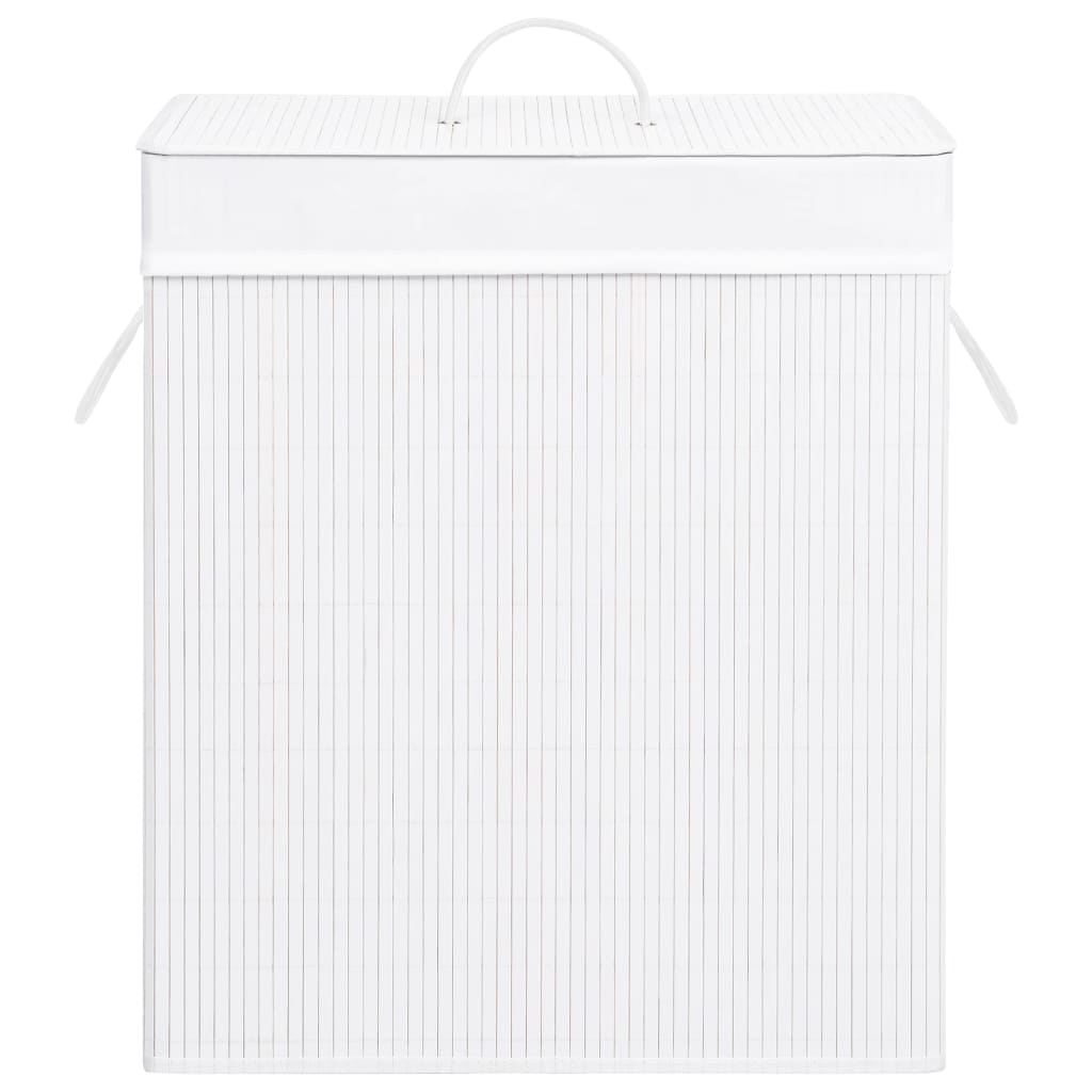 Bamboo Laundry Basket White 100 L