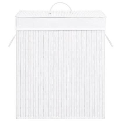 Bamboo Laundry Basket White 100 L